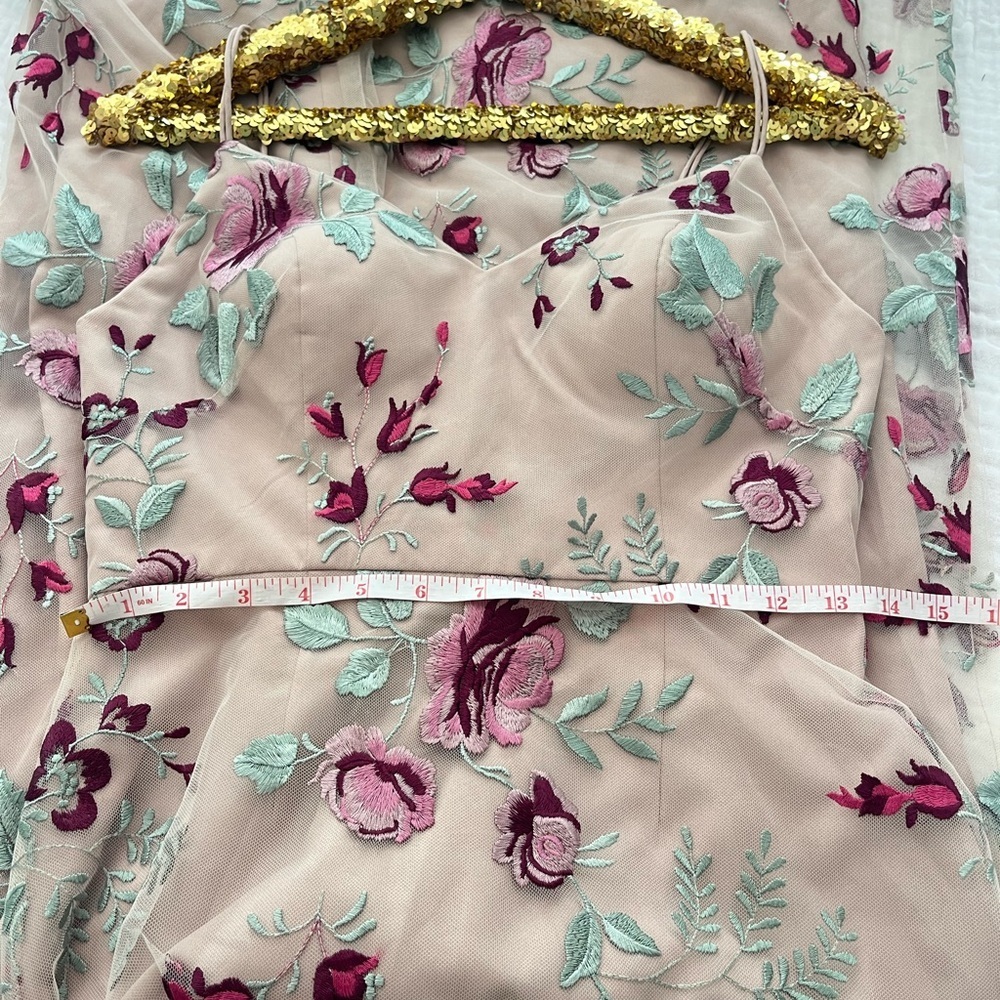 Jenny Yoo Drew Gown Enchanted Floral Vintage Iris - Picture 6 of 9